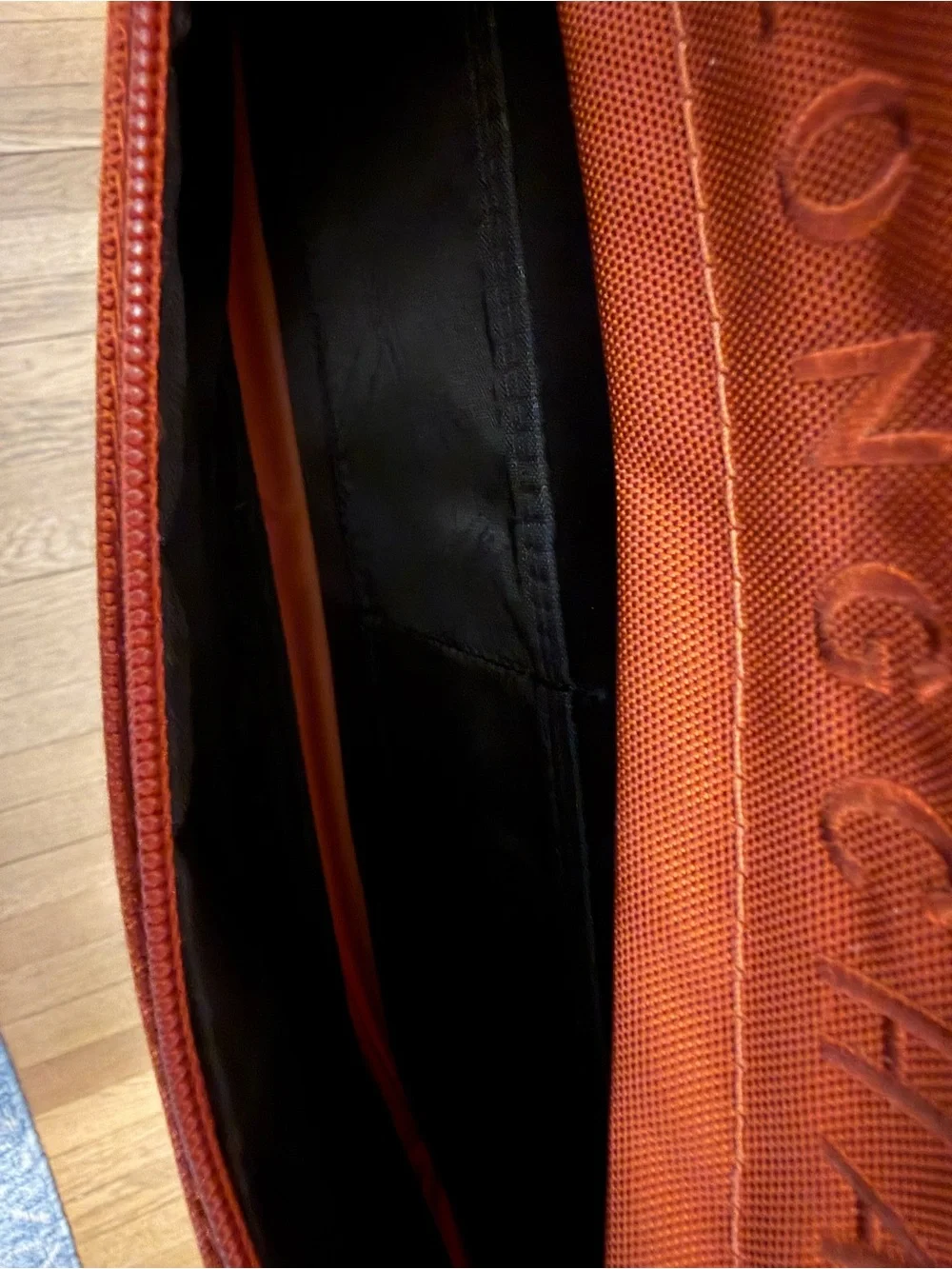 Longchamp Burnt Orange Travel Briefcase Bag
